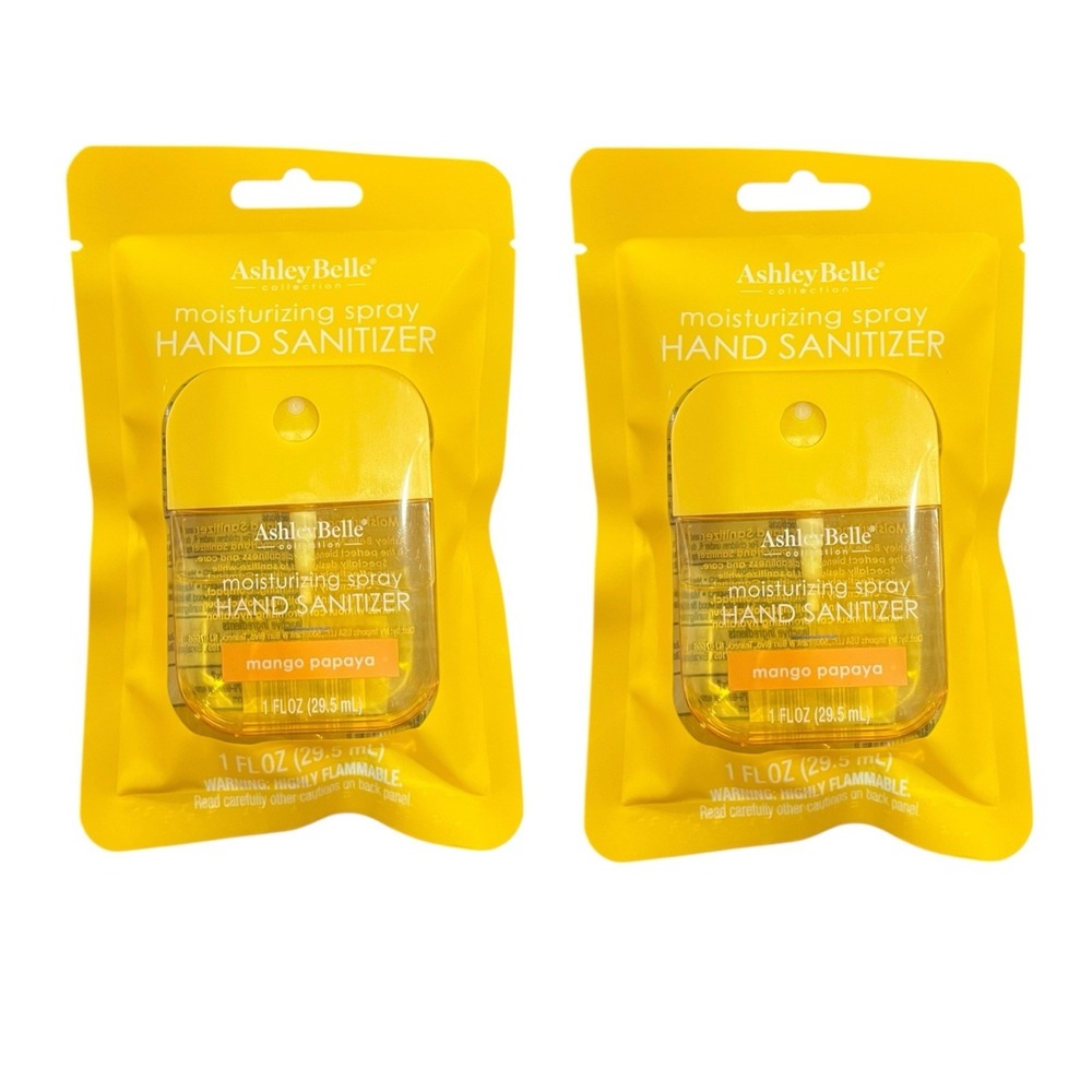Lot of 2 Ashley Belle Hand Sanitizer 1 fl oz X2 Mango Papaya